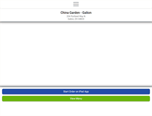 Tablet Screenshot of chinagardengalion.com